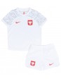 Billige Polen Hjemmedraktsett Barn VM 2022 Kortermet (+ Korte bukser)